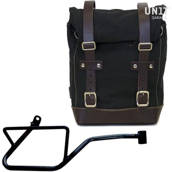 U001+2216DX-Black-Brown �T�C�h�p�j�A�P�[�X Canvas + �E �T�u�t���[�� Guzzi V7_850 | U001-2216DX UnitGarage (���j�b�g�K���[�W) �u���b�N�E�u���E���F 64923129