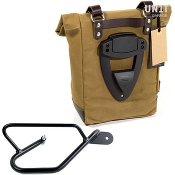 サイドパニアケース Canvas + 右 サブフレーム Guzzi V9 Bobber | U001-2250DX UnitGarage (ユニットガレージ)