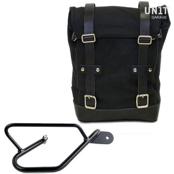 サイドパニアケース Canvas + 右 サブフレーム Guzzi V9 Bobber | U001-2250DX UnitGarage (ユニットガレージ)