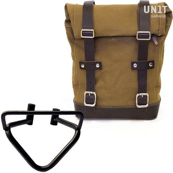 サイドパニアケース Canvas + 右 サブフレーム husqvarna 200 (2020 until now) | U001-3003DX UnitGarage (ユニットガレージ)