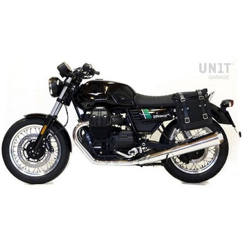 サイドパニアケース Canvas + 左 サブフレーム Guzzi V7 | U001-2213SX UnitGarage (ユニットガレージ)
