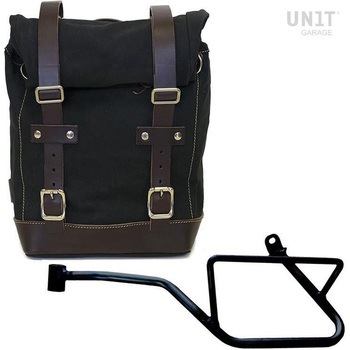 U001+2216SX-Black-Brown �T�C�h�p�j�A�P�[�X Canvas + �� �T�u�t���[�� Guzzi V7_850 | U001-2216SX UnitGarage (���j�b�g�K���[�W) �u���b�N�E�u���E���F 64924084