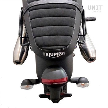 サイドパニアケース Canvas + 左 サブフレーム Triumph Street Twin 900 (2016 until now) | U001-1017SX UnitGarage (ユニットガレージ)