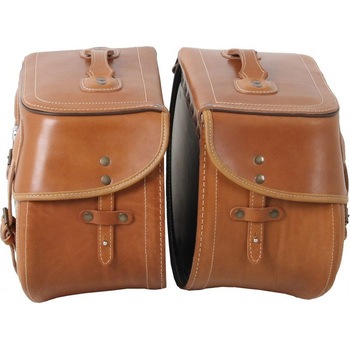 サドルバッグ Buffalo (バッファロー) ブラウン C-Bow シーボウキャリア用 HEPCO&BECKER (ヘプコ&ベッカー)