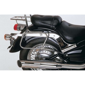 サドルバッグチューブキャリ クロム Kawasaki VN 800 Classic from 1996 HEPCO&BECKER (ヘプコ&ベッカー)