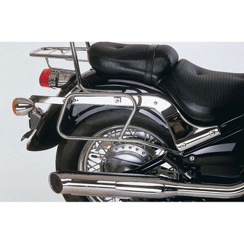 サドルバッグチューブキャリ クロム Kawasaki VN 800 Classic from 1996 HEPCO&BECKER (ヘプコ&ベッカー)