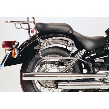 サドルバッグチューブキャリ クロム Yamaha XVS 125 Drag Star HEPCO&BECKER (ヘプコ&ベッカー)