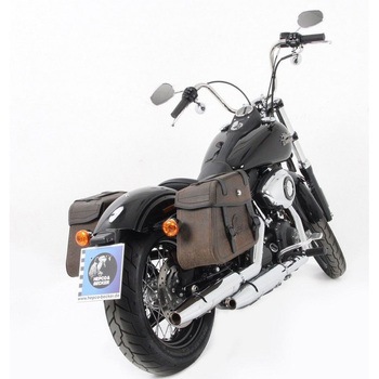 サドルバッグホルダー カットアウト ブラック Harley-Davidson Dyna Low Rider/ Wide Glide/Street Bob / Fat HEPCO&BECKER (ヘプコ&ベッカー)