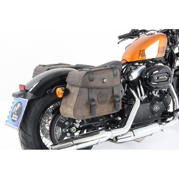 サドルバッグホルダー カットアウト ブラック Harley-Davidson Sportster 883 Roadster/Iron 883/Super Low/ 8 HEPCO&BECKER (ヘプコ&ベッカー)