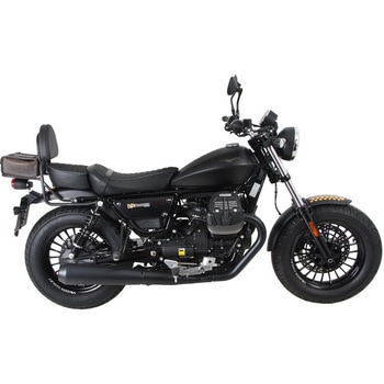 シーシーバー (リアラック付) ブラック for Sissybar mit Gepackbrucke-chrom Moto Guzzi V9 Bobber from 2017 model with long seat HEPCO&BECKER (ヘプコ&ベッカー)
