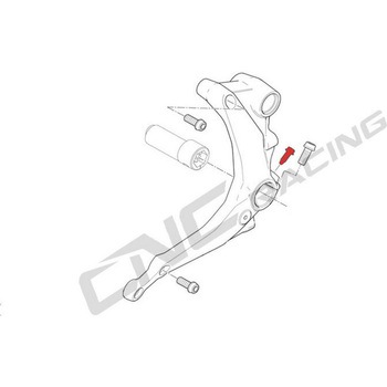 スイングアームピボット screws set Stainless steel - CNC Racing (シーエヌシーレーシング)