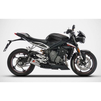 ステンレス レーシング スリップオン + チタン スリーブ TRIUMPH STREET TRIPLE 765 (2017-2019) ZARD (ザード)