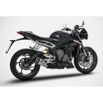 ステンレス レーシング スリップオン + チタン スリーブ TRIUMPH STREET TRIPLE 765 (2017-2019) ZARD (ザード)