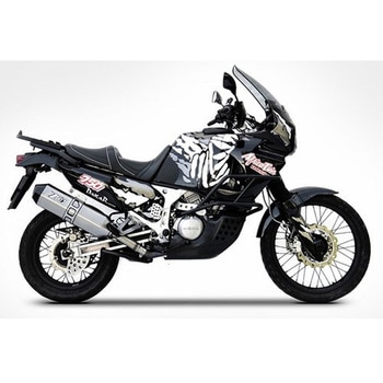 ステンレススチール レーシング スリップオン + カーボンエンドキャップ HONDA アフリカツイン 750 (1993-2000) ZARD (ザード)