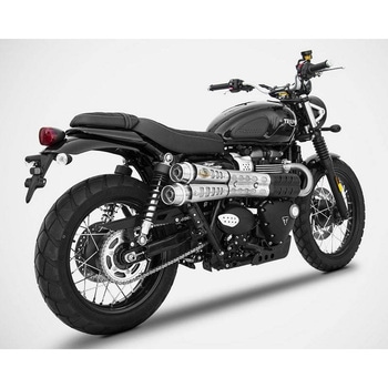 ステンレススチール レーシング スリップオン TRIUMPH STREET スクランブラー (2017-2019) ZARD (ザード)