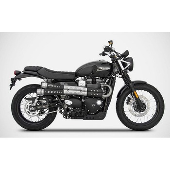 ステンレススチール レーシング スリップオン TRIUMPH STREET スクランブラー (2017-2019) ZARD (ザード)