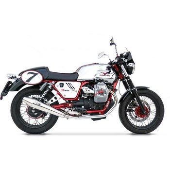 ステンレススチール レーシング ヘッダキット + ステンレススチール レーシング スリップオン MOTO GUZZI V7 Cafe RACER/CAFE CLASSIC (2012-2013) ZARD (ザード)