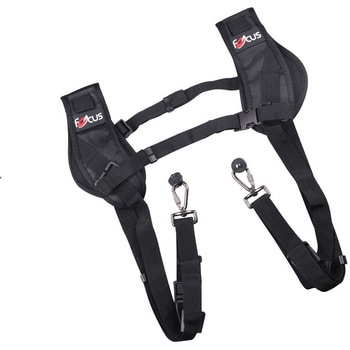 カメラ用ハーネスダブルショルダーストラップ長さ調整可能2台携帯用 bitstrong