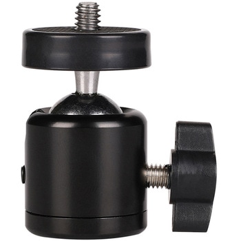 自由雲台 360度回転 1/4・3/8インチネジ兼用 ボールヘッド アダプター bitstrong