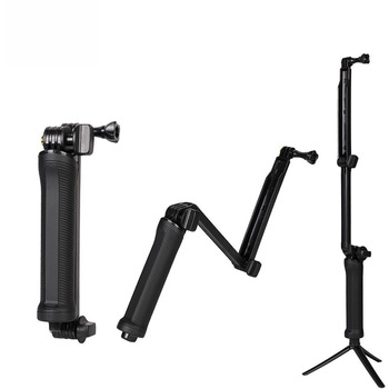 GoPro対応 折りたたみ自撮り棒アクションカメラ3Way三脚 bitstrong