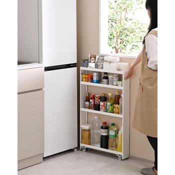 隙間収納 10cm 完成品 組み立て不要 奥深 頑丈 be worth style(ビーワーススタイル)