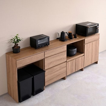 キッチンカウンター キッチンラック 引き出し 食器棚 ドロアー YAMAZEN(山善)