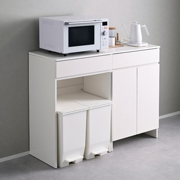 キッチンカウンター キッチンラック キャビネット 食器棚 YAMAZEN(山善)