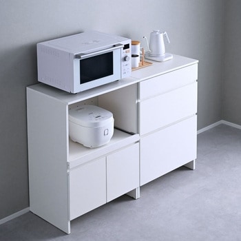 キッチンカウンター キッチンラック 引き出し 食器棚 ドロアー YAMAZEN(山善)