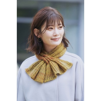 通すだけ華やかニットマフラー コジット