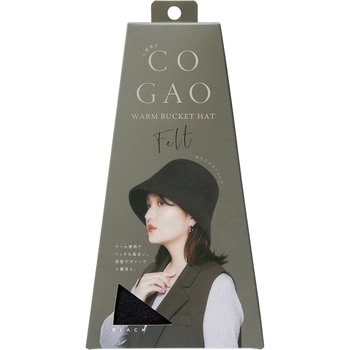あったか小顔見えバケットハット フェルト コジット