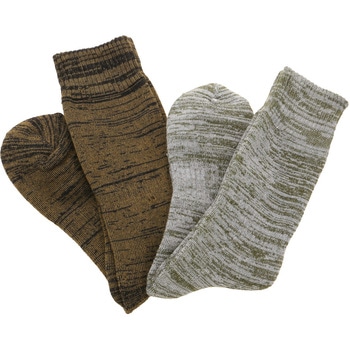 発熱ソックスクルー 先丸 2P コーコス信岡