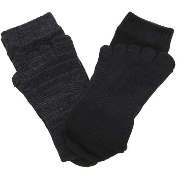 発熱ソックスクルー 5本指 2P コーコス信岡