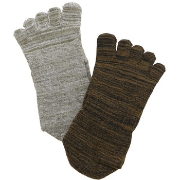 発熱ソックスクォーター 5本指 2P コーコス信岡