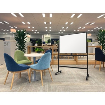 PWT2 脚付ホワイトボード 両面タイプ ブラックフレーム(組立サービスなし) プラス(VISION)