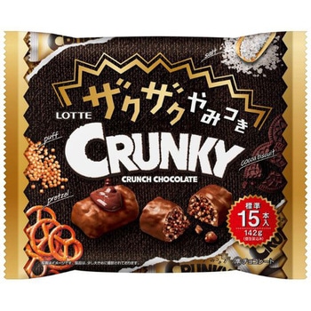 ロッテ ザクザクやみつきクランキーシェアパック 142g x 18 - ロッテ
