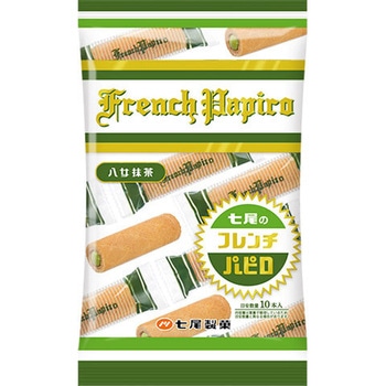 七尾製菓 フレンチパピロ 抹茶 70g x20 七尾製菓