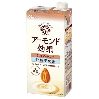 グリコ アーモンド効果3種ナッツ砂糖不使用 1Lx6本 x1 江崎グリコ