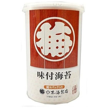 山本海苔店 卓上銘々味付海苔8切5枚 缶 10袋x6 山本海苔店