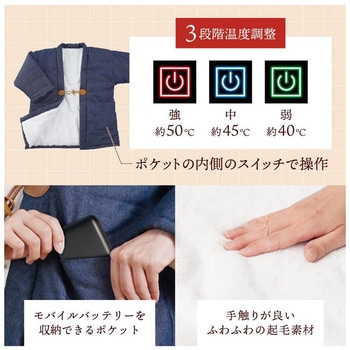 電熱半纏「ほかてん」ライト サンコー