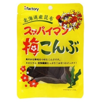 稲葉ピーナツ スッパイマン 梅こんぶ 6gx6 稲葉ピーナツ