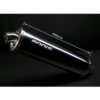 スリップオン オーバル 1OK (2005-2007)， Stainless Steel， Catalyzer : inside the connecting pipe， EU Homologated BODIS (ボディス)