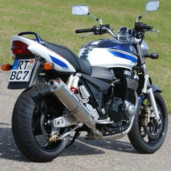 スリップオン オーバル 1OK (2005-2007)， Stainless Steel， Catalyzer : inside the connecting pipe， EU Homologated BODIS (ボディス)