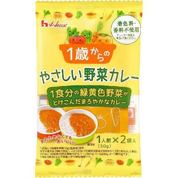 ハウス 1歳からのやさしい野菜カレー 100g x 10 ハウス食品