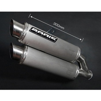 スリップオン ステンレス(シルバー・ブラッシュト) GPC-X2 for VFR1200F (10-) EU公道走行可 純正サイドケースと併用出来ます。 BODIS (ボディス)