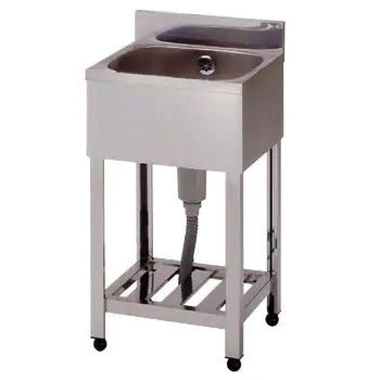 【オーダー】一槽シンク(SUS430) 奥行450 高さ指定 東製作所