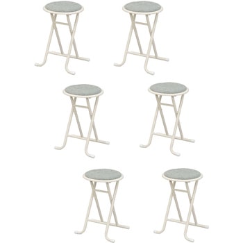 折畳チェア(背なし)×6脚セット AIS (エイ・アイ・エス)