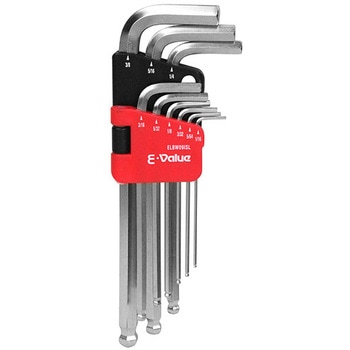 ボールポイント六角棒レンチセット E-Value