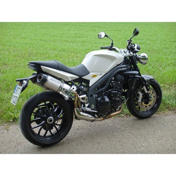 スリップオンマフラー 3-2 ステンレス グラウンド オーバル-Tec EURO公道走行認可 for Speed Triple(05-10) BODIS (ボディス)
