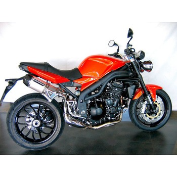 スリップオンマフラー 3-2 ステンレス グラウンド オーバル-Tec EURO公道走行認可 for Speed Triple(05-10) BODIS (ボディス)