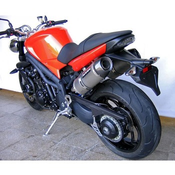 スリップオンマフラー 3-2 ステンレス グラウンド オーバル-Tec EURO公道走行認可 for Speed Triple(05-10) BODIS (ボディス)